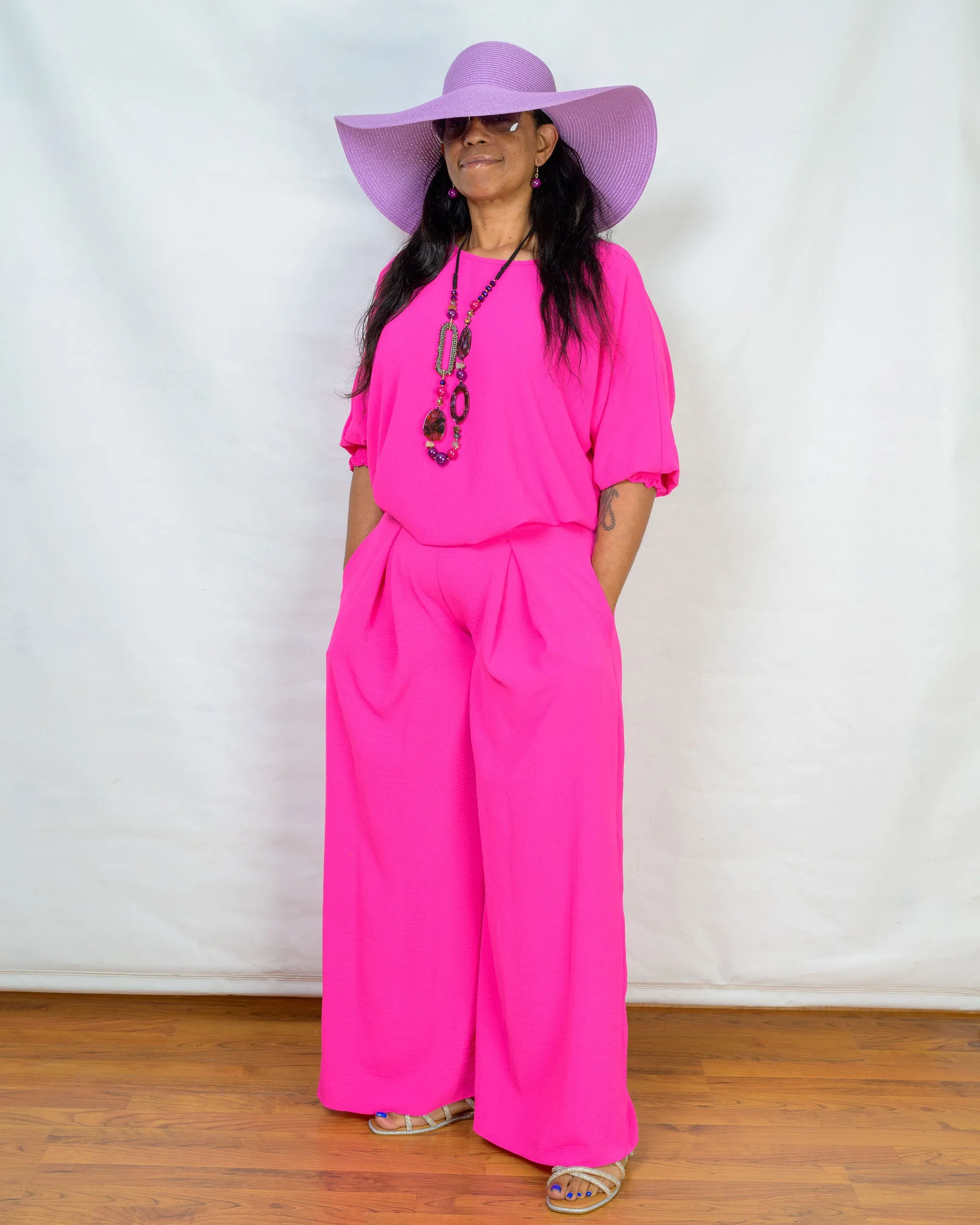 Airflow Top with Shirring Cuff