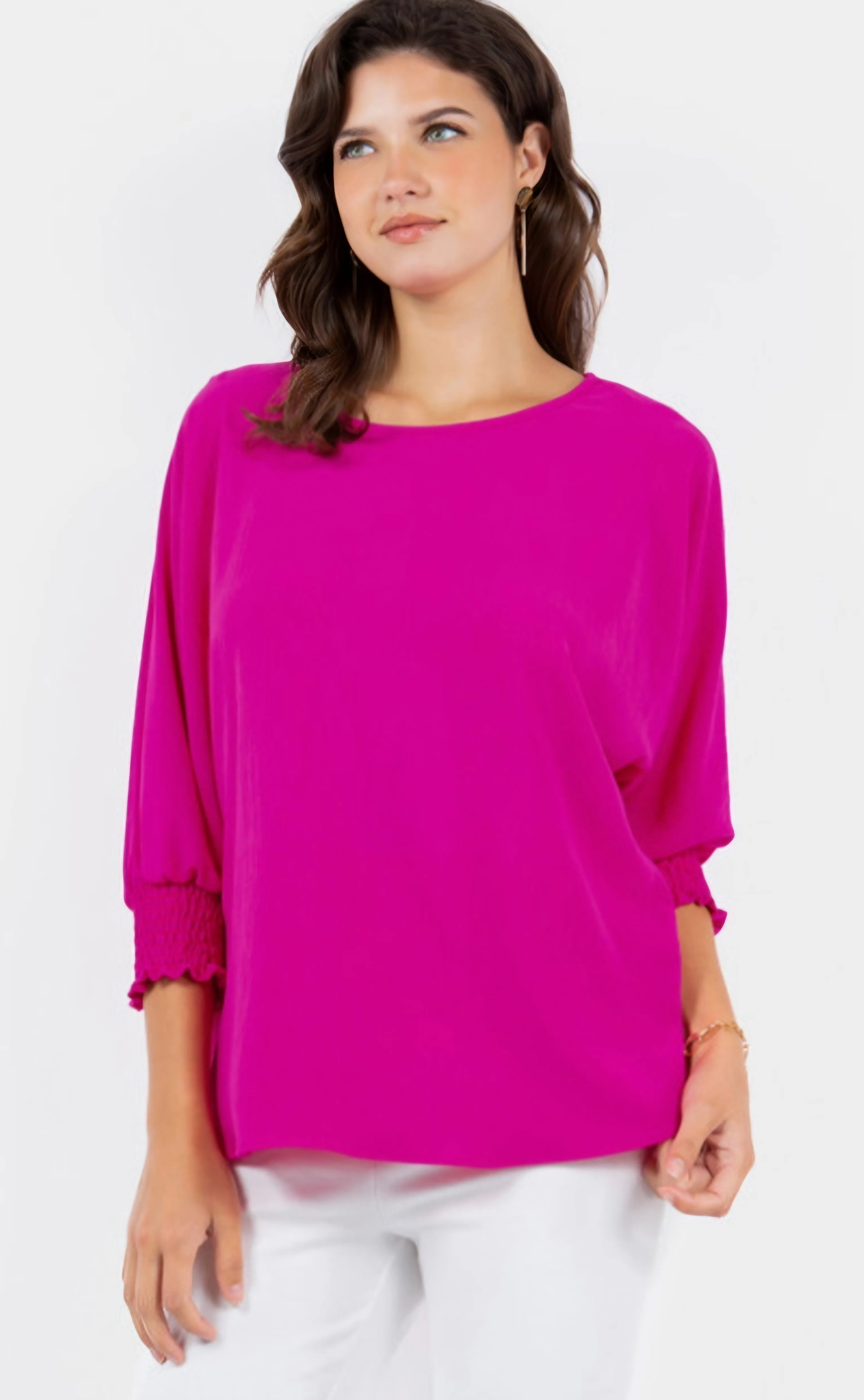 Airflow Top with Shirring Cuff