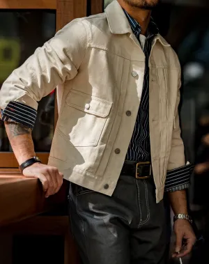 American Second-Generation Denim Washed Men's Coat