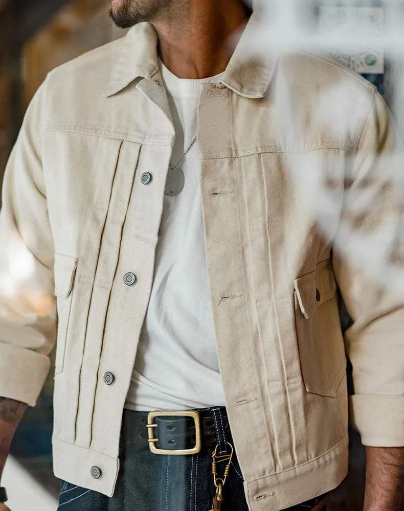 American Second-Generation Denim Washed Men's Coat
