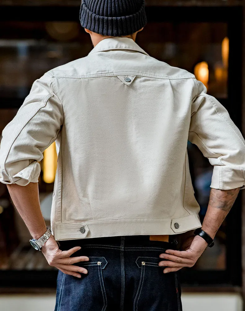 American Second-Generation Denim Washed Men's Coat