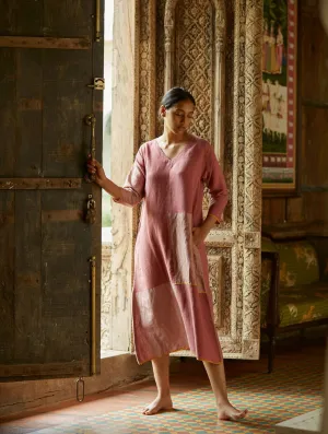 Anara Timeless Linen Dress - Terra