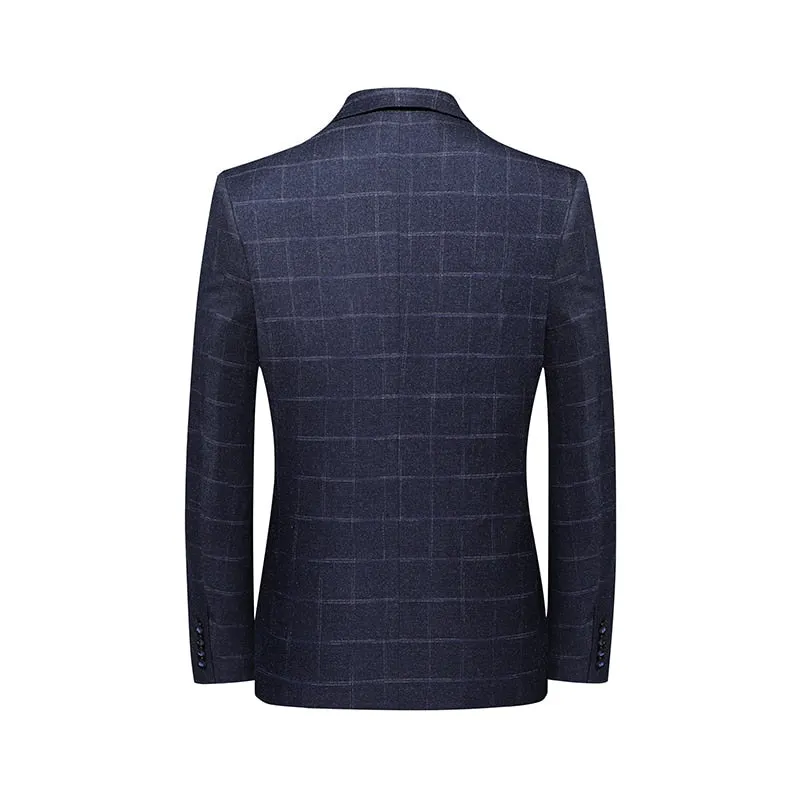 Angelo Ricci™ British Style Vintage Plaid Business-Men Blazer