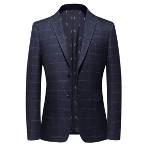 Angelo Ricci™ British Style Vintage Plaid Business-Men Blazer