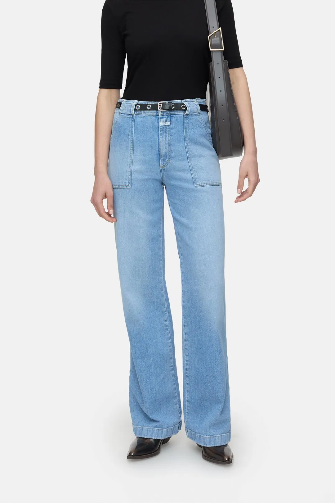 Aria Comfort Stretch Flared Jean - Light Blue