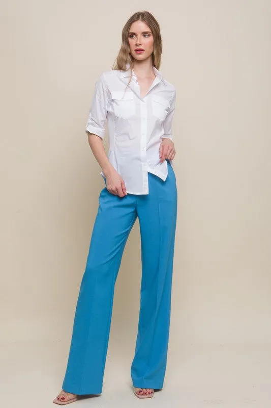 Azure Regular-Fit Dress Pants