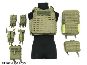 BFE  Counter Terrorism Police Force - Tan MOLLE Plate Carrier Vest w/Pouch Set