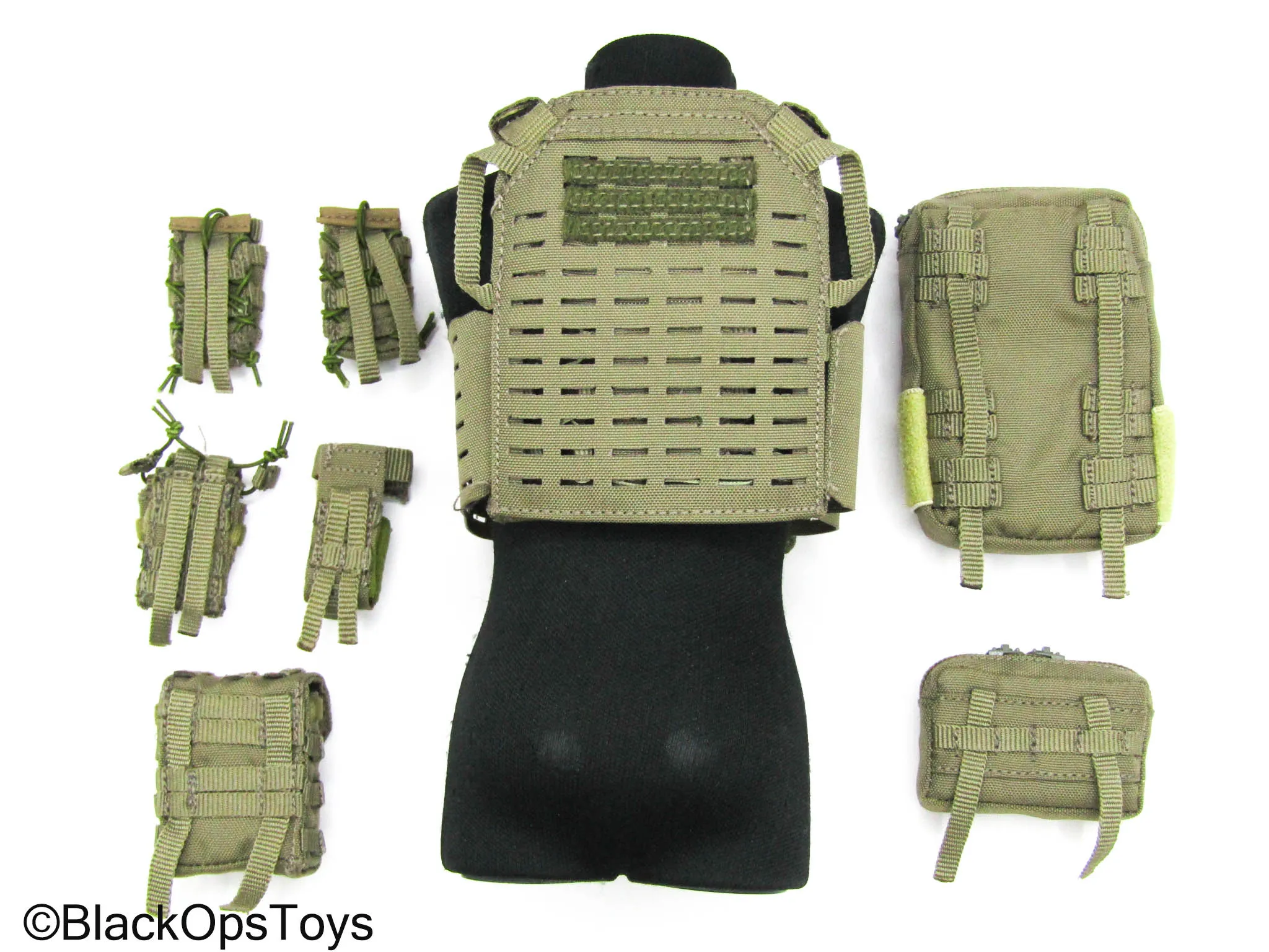 BFE  Counter Terrorism Police Force - Tan MOLLE Plate Carrier Vest w/Pouch Set