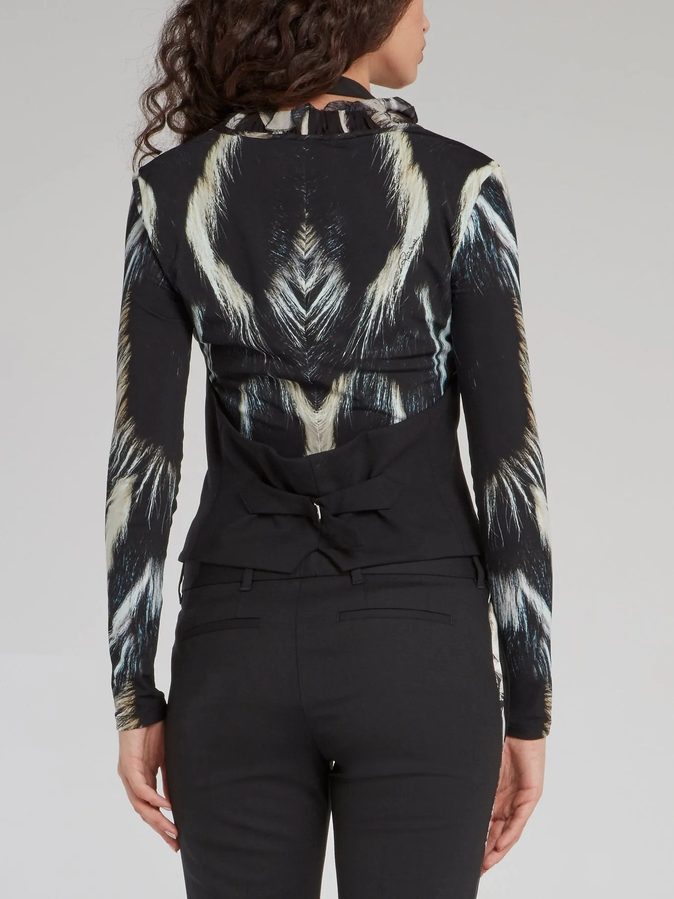 Black Halter Neck Gilet