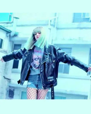 Blackpink Stay Lisa Biker Leather Jacket