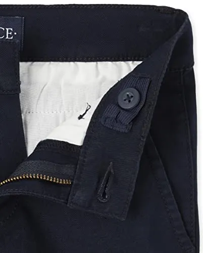 Boys Stretch Skinny Chino Pants Jeans, Black Single,