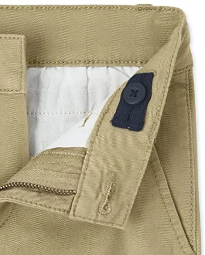 Boys Stretch Skinny Chino Pants Jeans, Black Single,