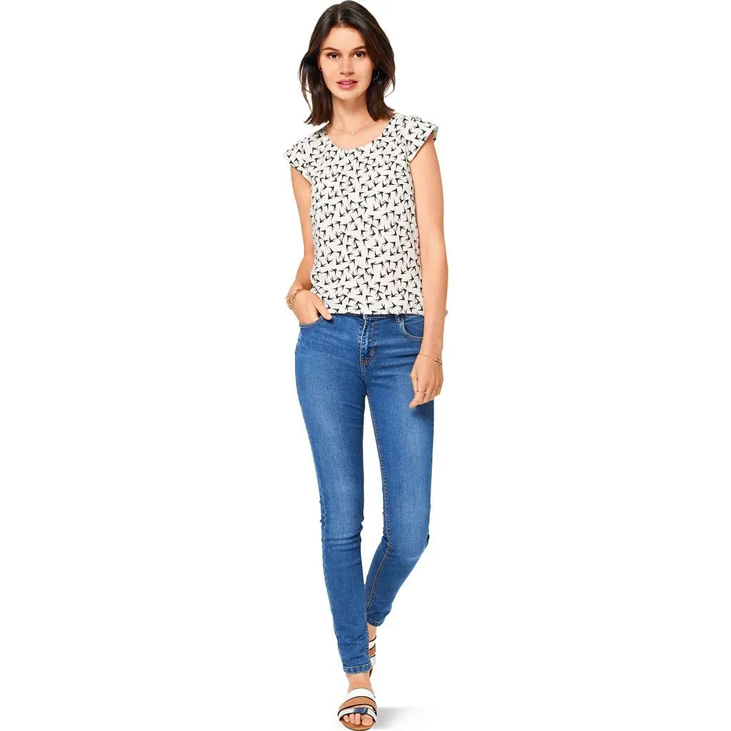 Burda Style Pattern B6501 Women's' Top with Flounce