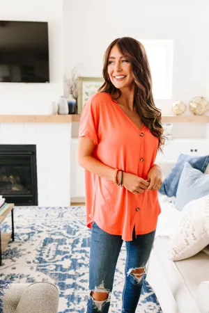 Button-down Comfort In Coral