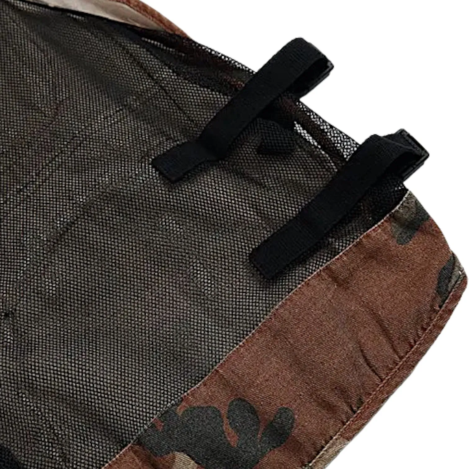 Camouflage print fisherman vest