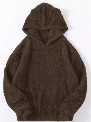 Casual Fluffy Rabbit Ears Hooded Warm Sweaters