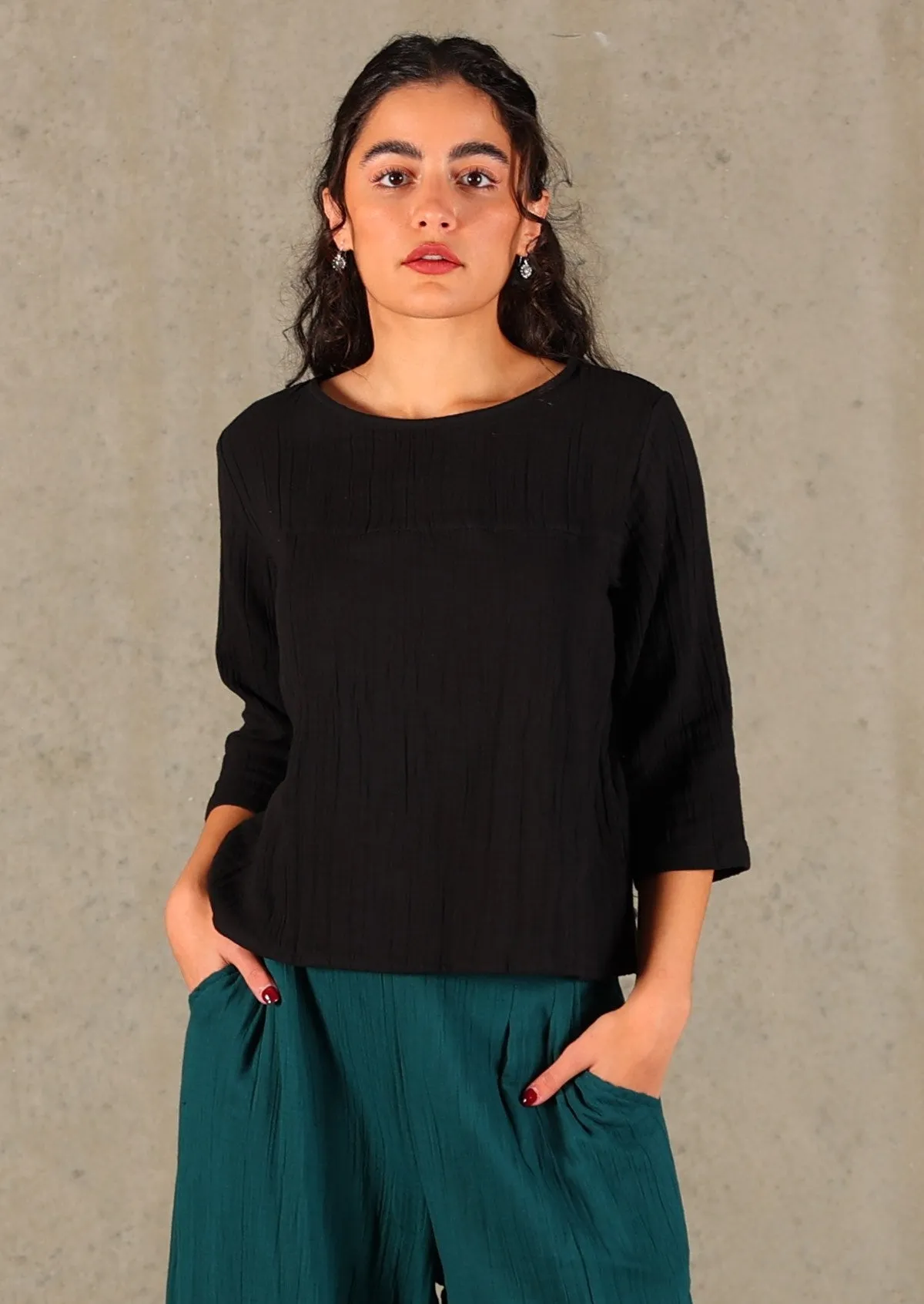 Demi Top Black