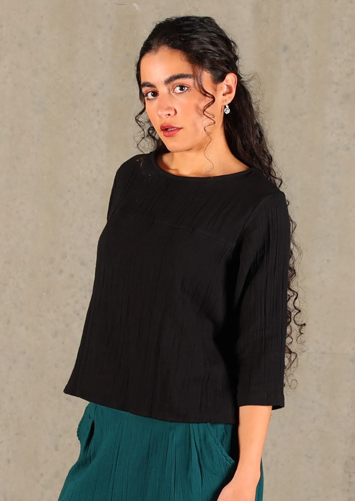 Demi Top Black