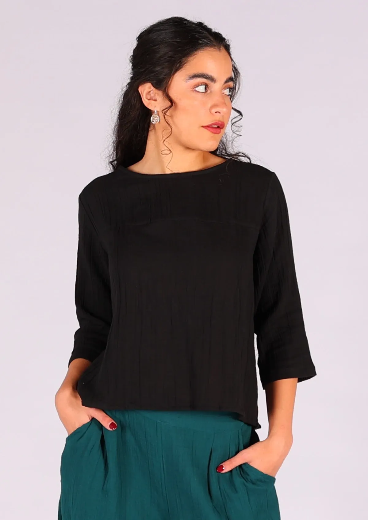 Demi Top Black