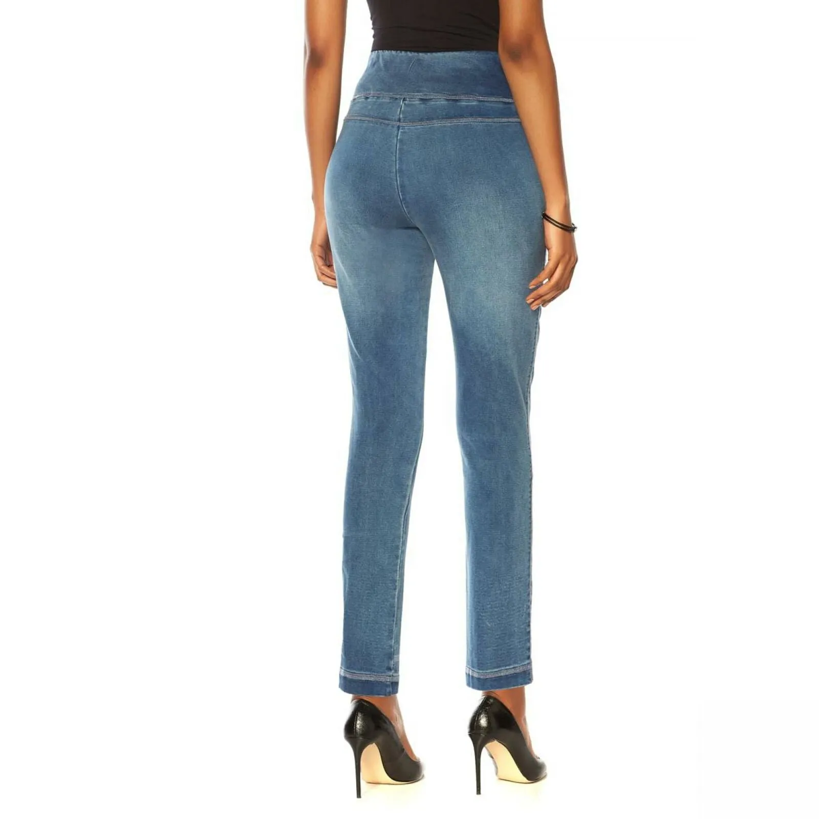 DG2 by Diane Gilman Women's Petite Tapered Comfort Stretch Jeggings