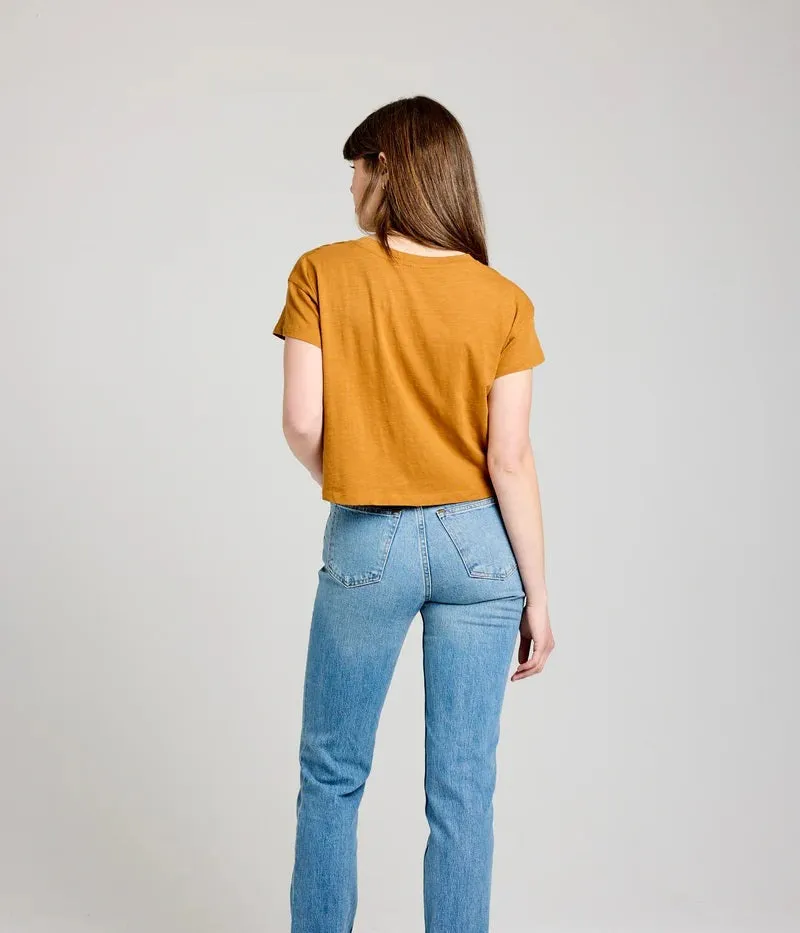 Easy Crop Tee - Turmeric