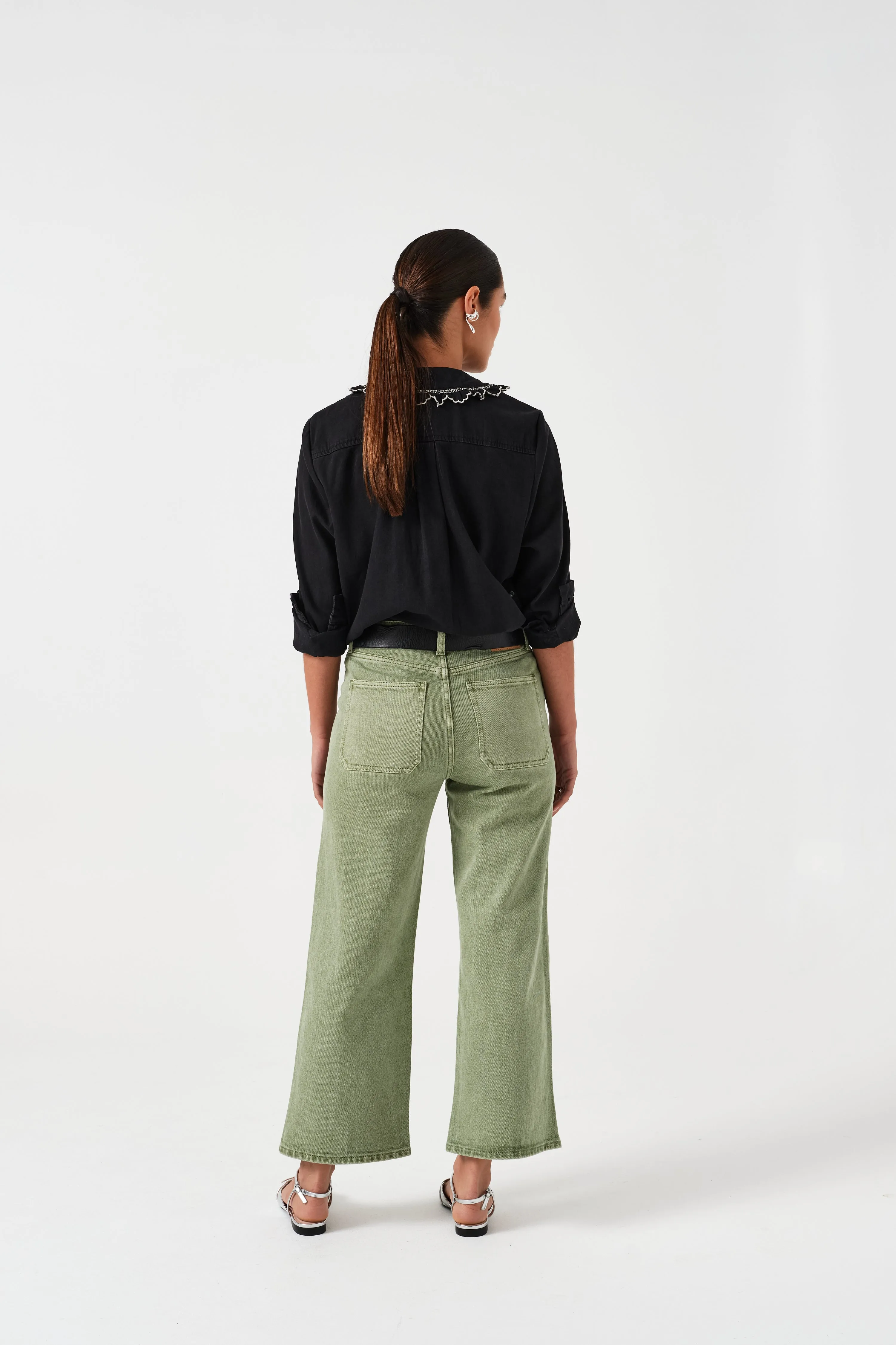 Elodie Jean in Vintage Moss