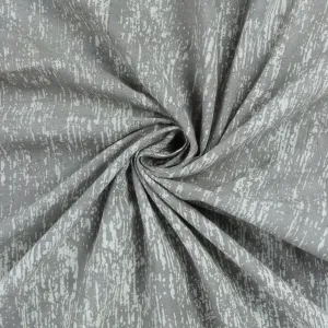 Grey Hand Block Print Fabric Abstract Soft Cotton Dabu Print
