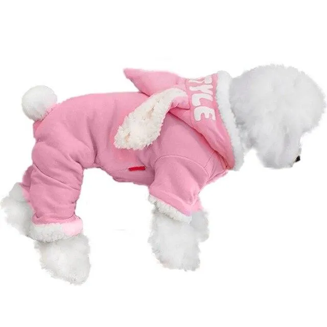 Hooded Bunny Ear Dog Sweater - One Piece
