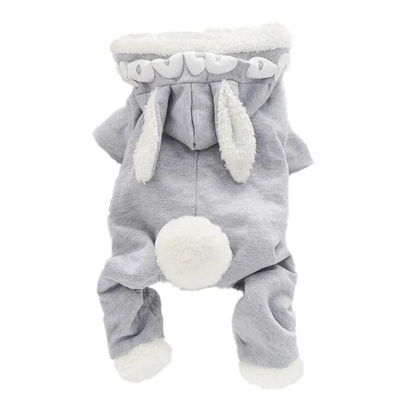 Hooded Bunny Ear Dog Sweater - One Piece