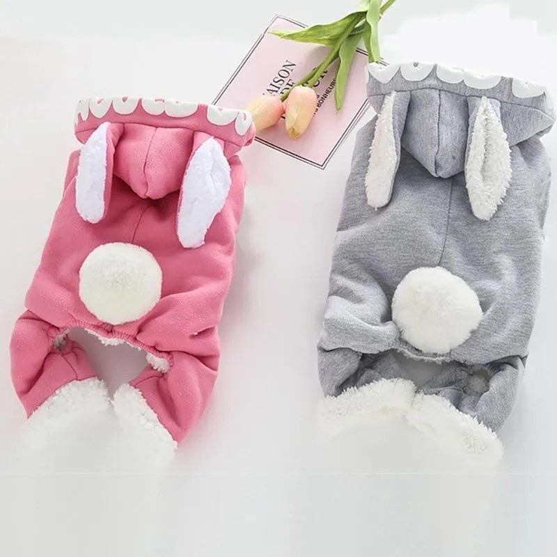 Hooded Bunny Ear Dog Sweater - One Piece
