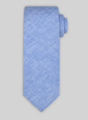 Italian Linen Tie - Nile Blue