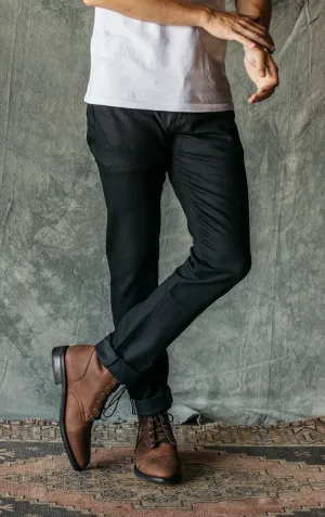 Kato CORE - The Scissors Slim Tapered 10.5 oz Denim Jeans Black Raw