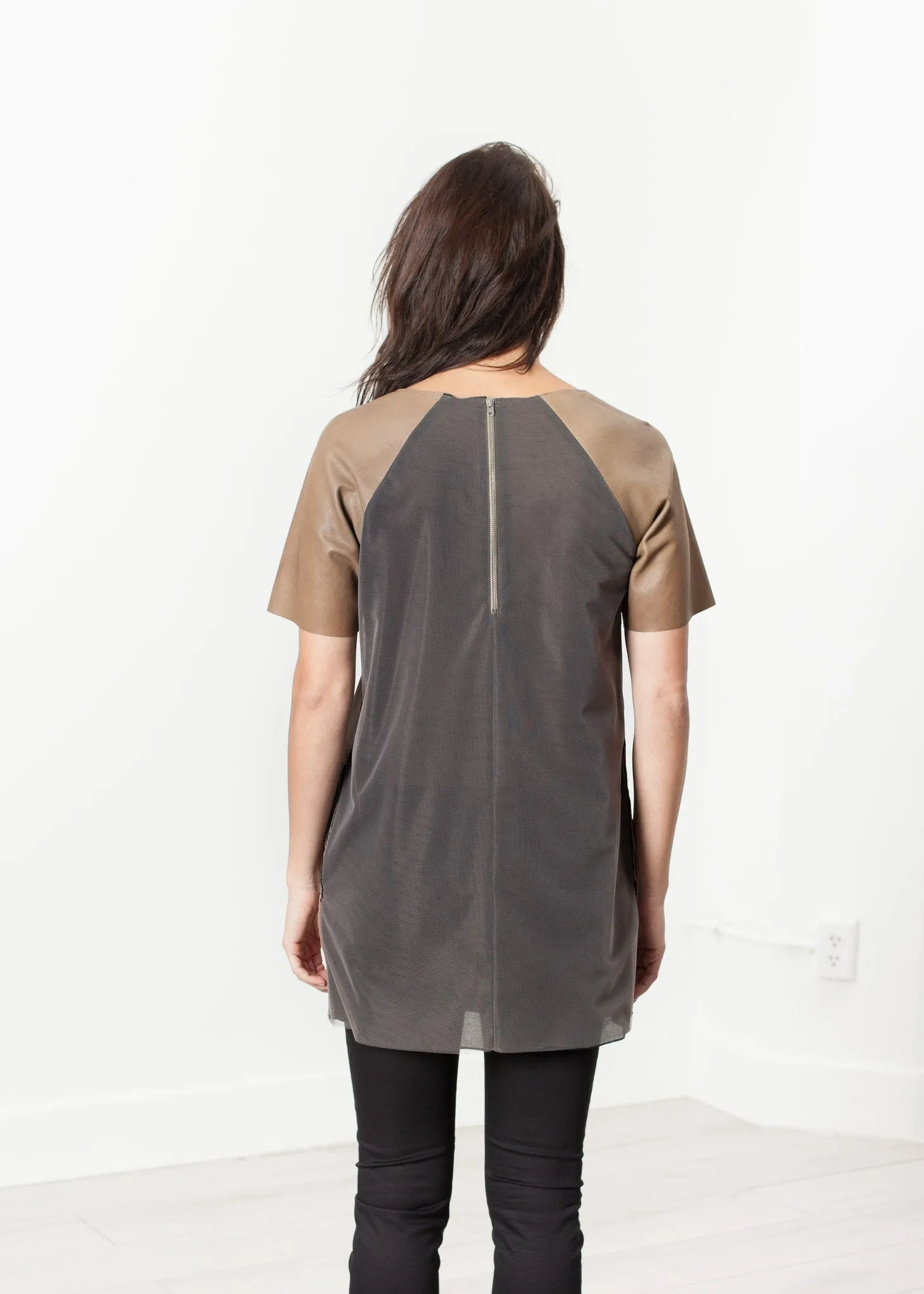 Leather Front Tunic -UEB