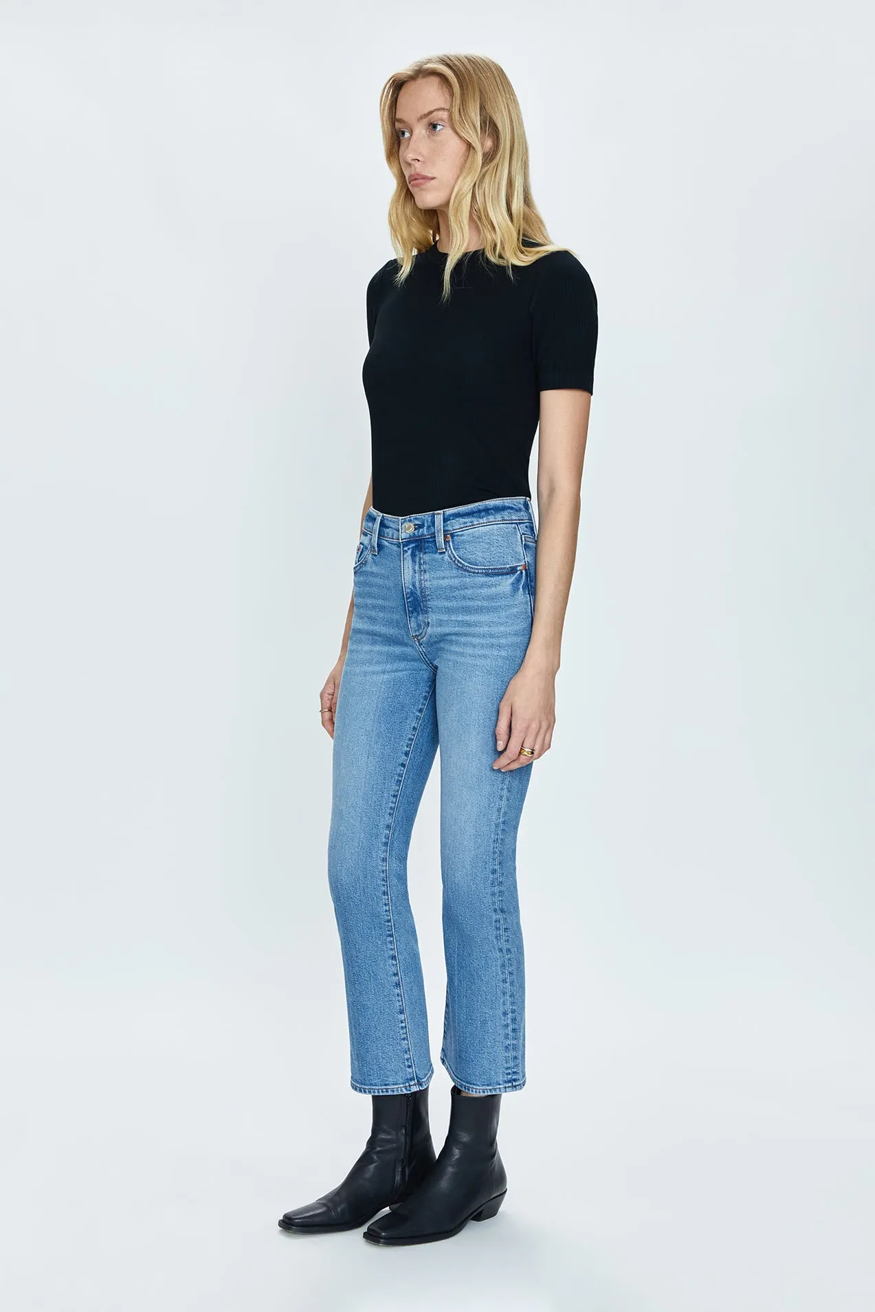 Lennon High Rise Boot Jean - Derby