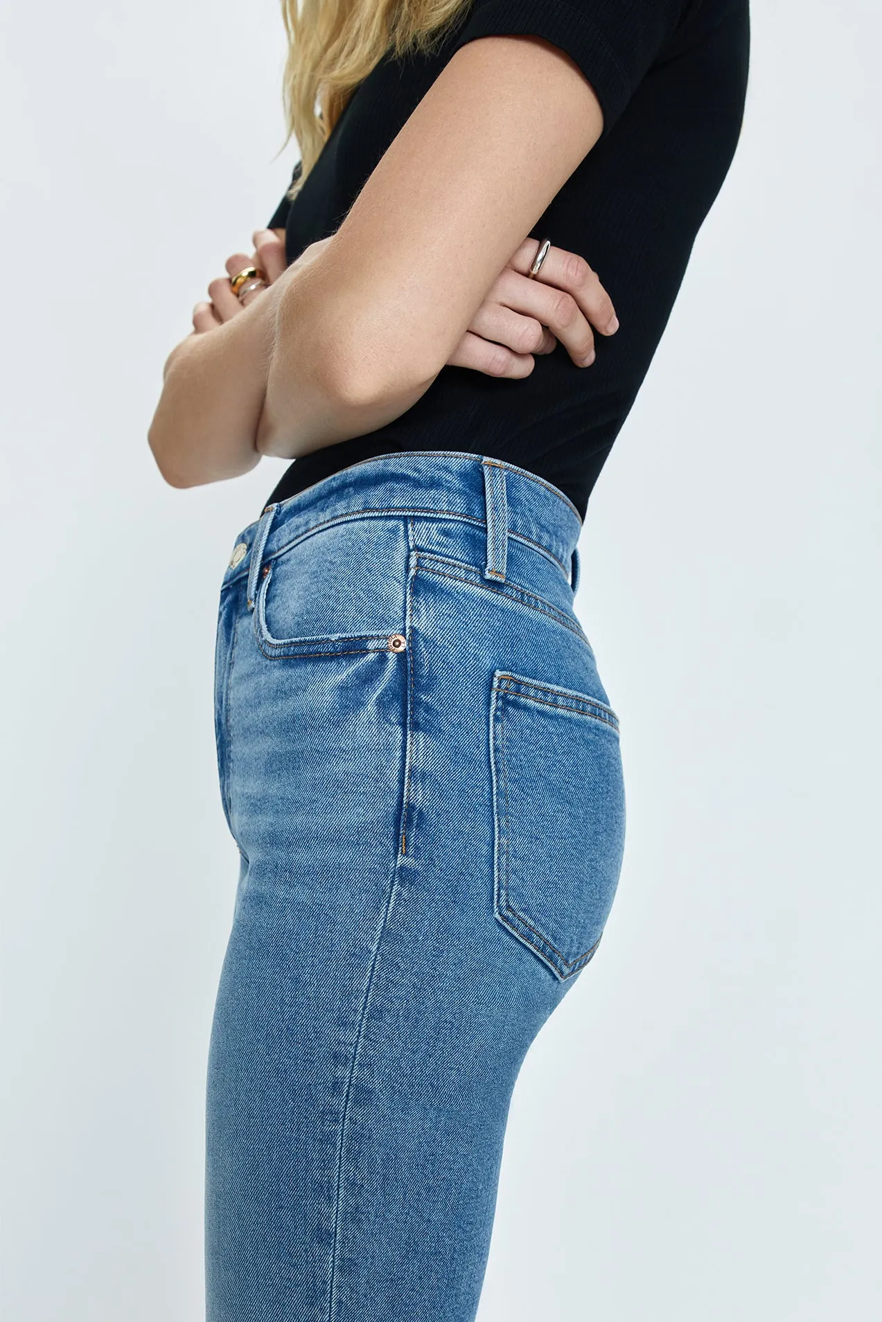 Lennon High Rise Boot Jean - Derby