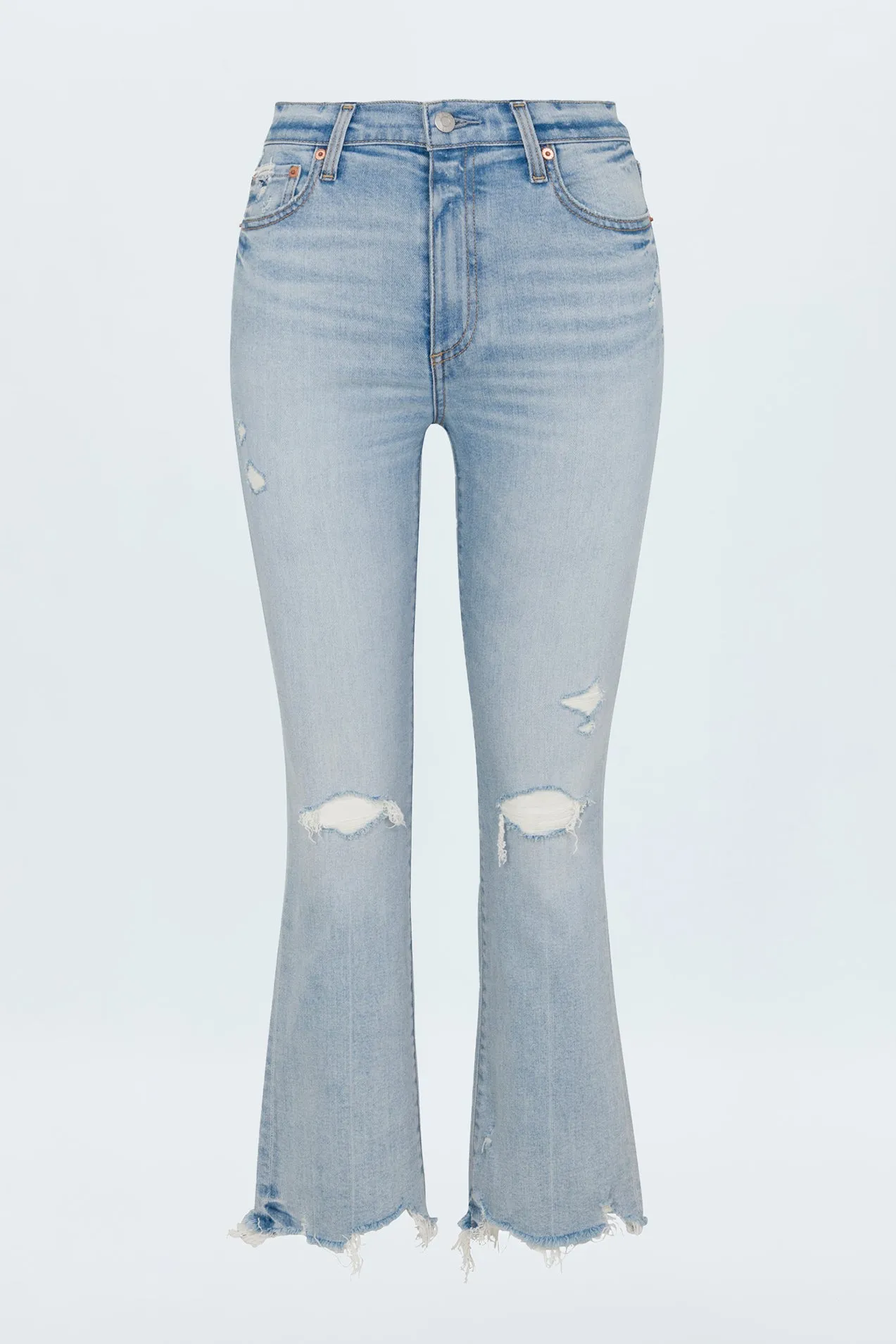 Lennon High Rise Boot Jean - Summit Distressed