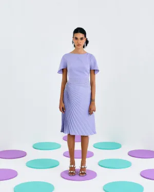 LILAC TIMELESS PLEATED DRESS