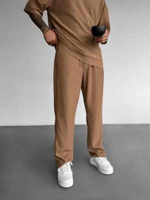 Loose Fit Cord Pant - Brown