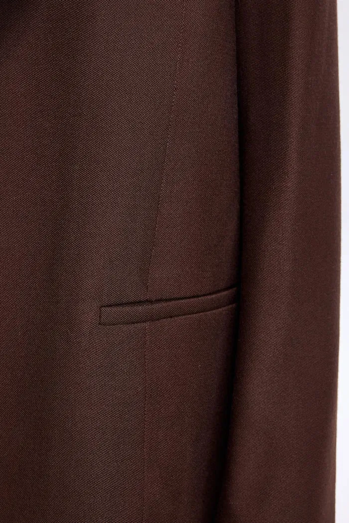 Lygia Raw Edge Blazer in Fine Wool