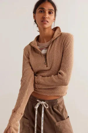 Midnight Half Zip Top