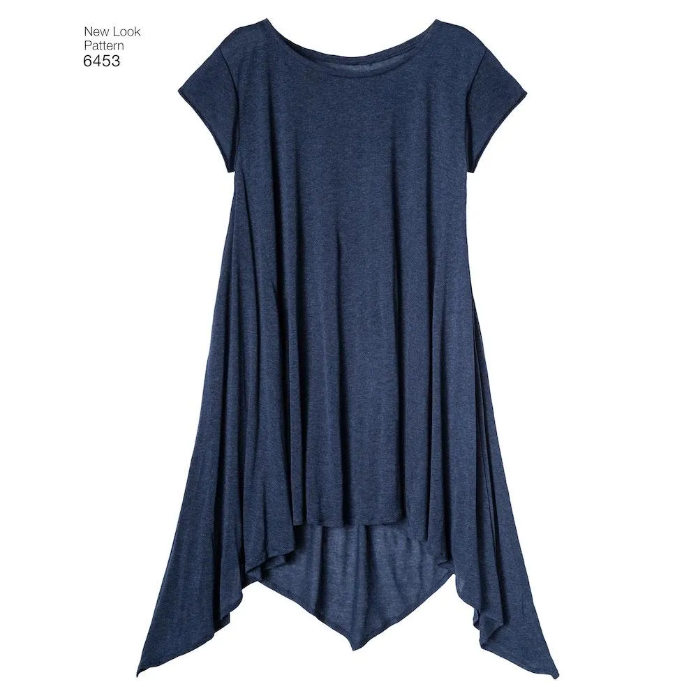 Newlook Pattern 6453 Misses' Easy Knit Tops