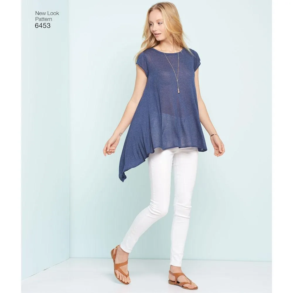 Newlook Pattern 6453 Misses' Easy Knit Tops