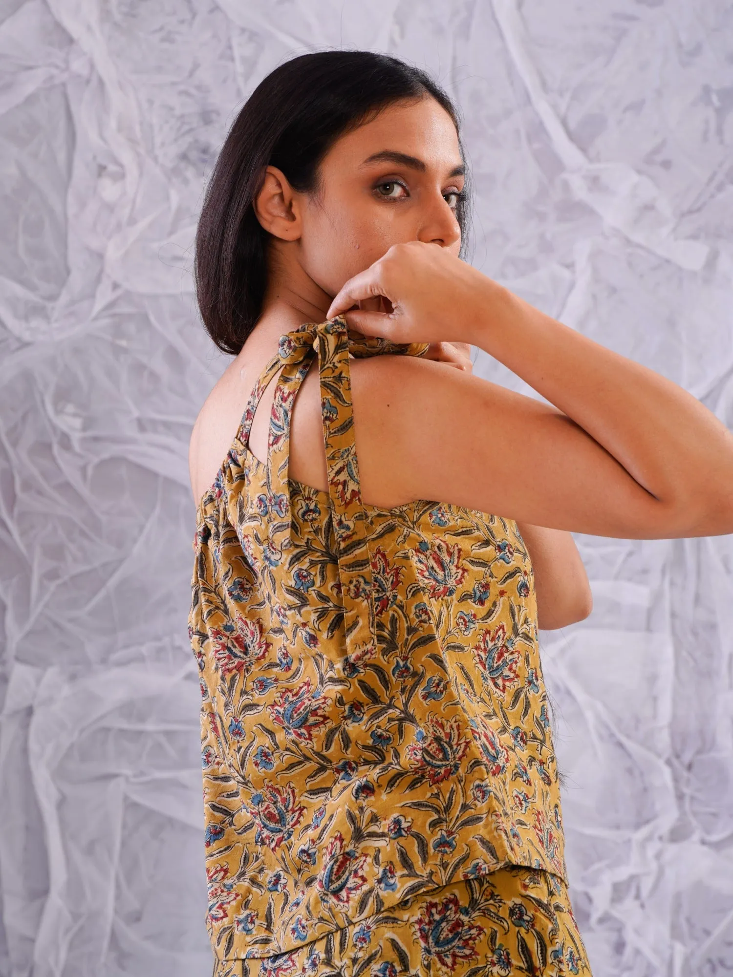One Shoulder Adjustable Strap Top