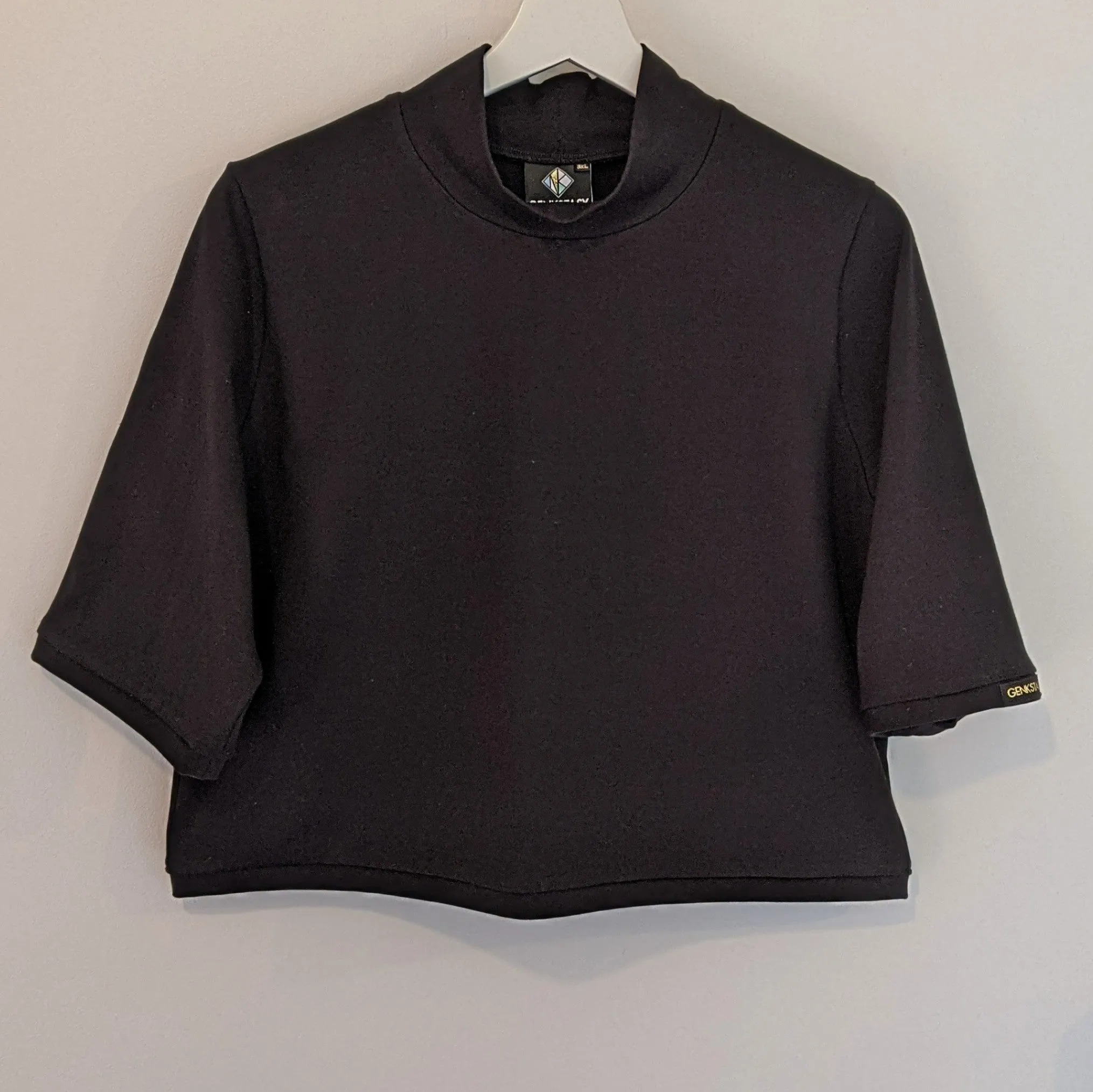 ORGANIC COTTON SKIVVY - CROPPED SKIVVY with 1/2 SLEEVE