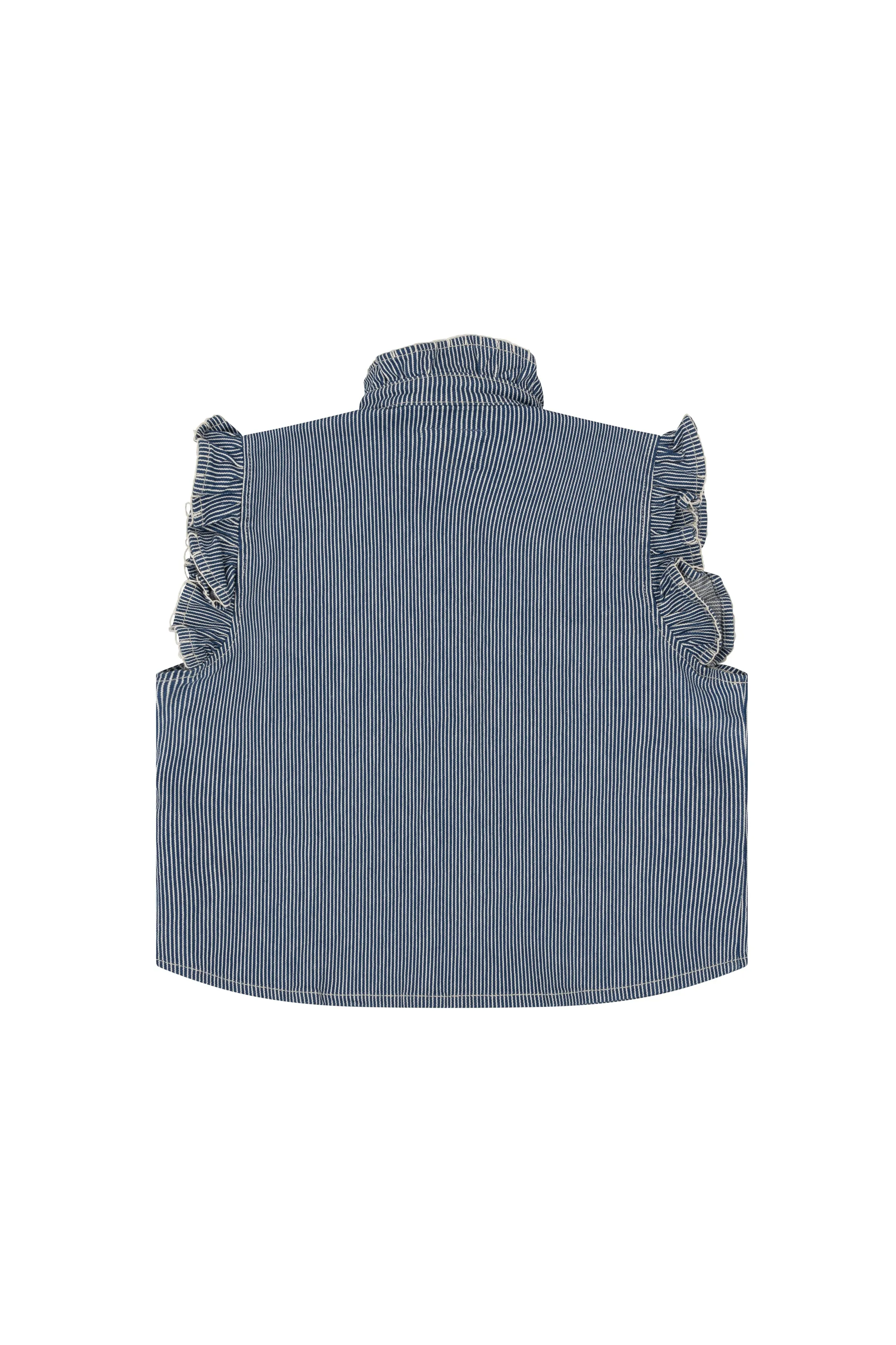 Pablo Vest in Denim Stripe
