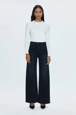 Pistola Penny Utility Wide Leg Denim in Collins