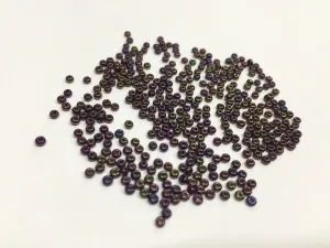 Premium Matte Purple Rainbow Round Rocaille Glass Seed Beads 11/0