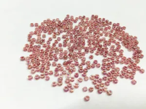 Premium Red Inside Rainbow Transparent Round Rocaille Glass Seed Beads 11/0