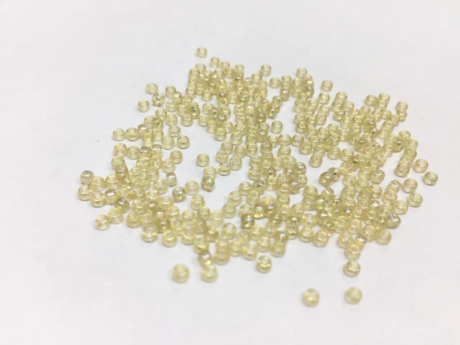Premium Yellow Transparent Lustre Round Rocaille Glass Seed Beads 11/0