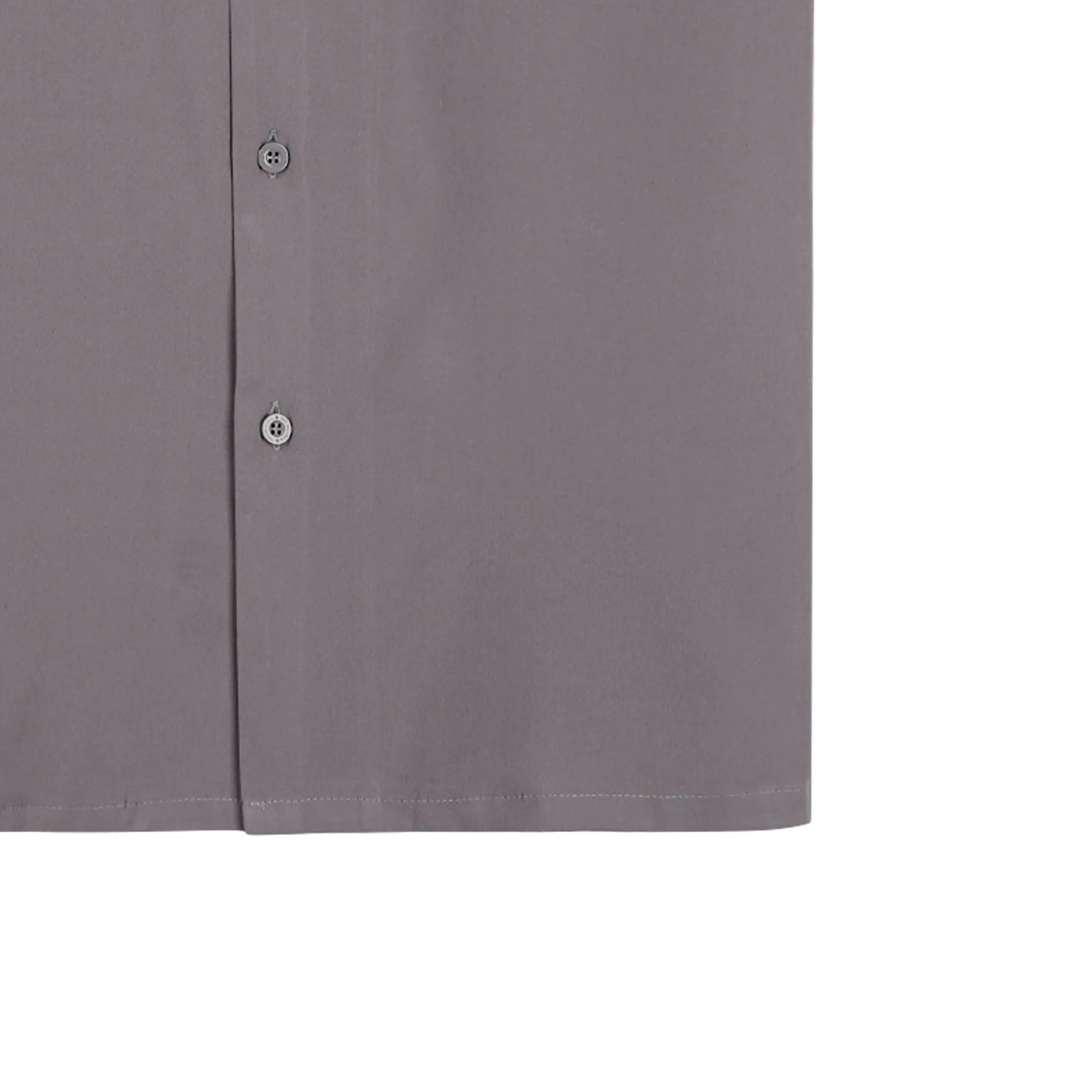 RRJ x Looney Tunes Men's Basic Woven Shirt Comfort Fitting Easy Iron Fabric 163052 (Dark Gray)